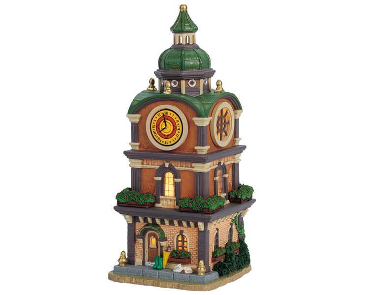 lemax-village-clock-tower-tour-d-horloge-miniature-village-de-no-l image 4