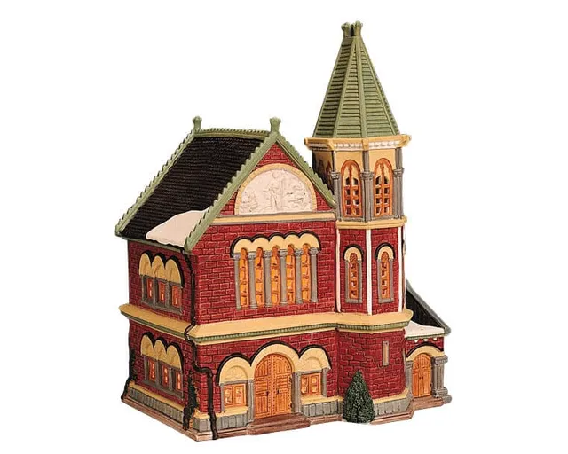 lemax-covenant-church-glise-miniature-lumineuse-pour-village-de-no-l image 1