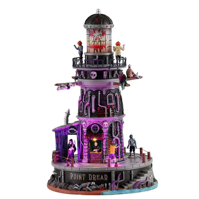 lemax-point-dread-lighthouse-phare-anim-lumineux-spooky-town image 1