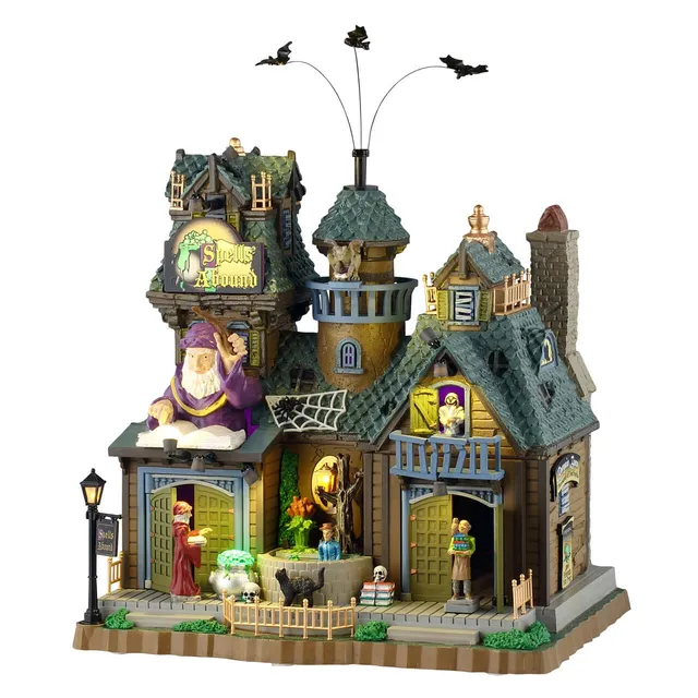lemax-spells-abound-manoir-hant-lumineux-spooky-town image 1