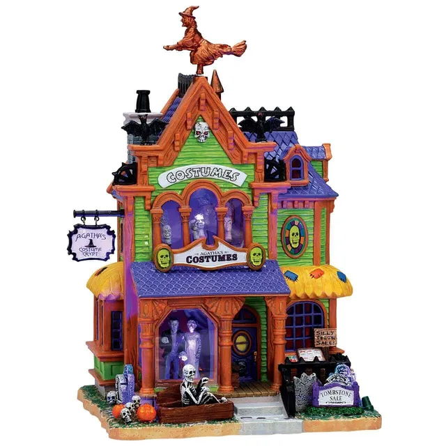 lemax-agatha-s-costume-crypt-village-miniature-lumineux-spooky-town image 1
