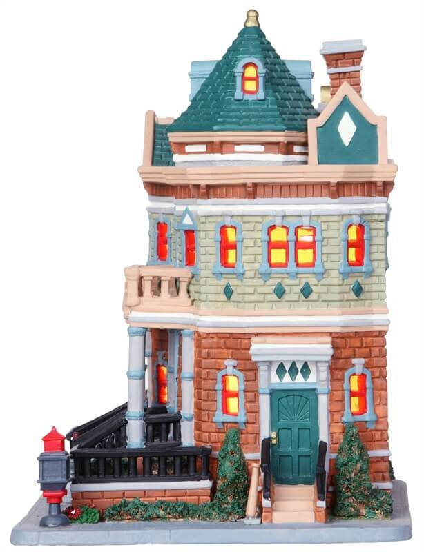 lemax-paddy-s-brownstone-maison-lumineuse-village-de-no-l image 2