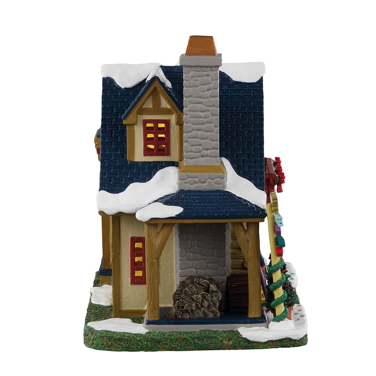 lemax-havenwood-lodge-vail-village-chalet-miniature-lumineux-ski image 2