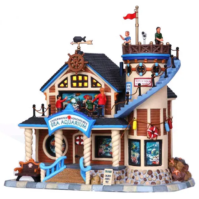 lemax-underwater-adventures-maison-de-village-de-no-l-lumineuse image 1