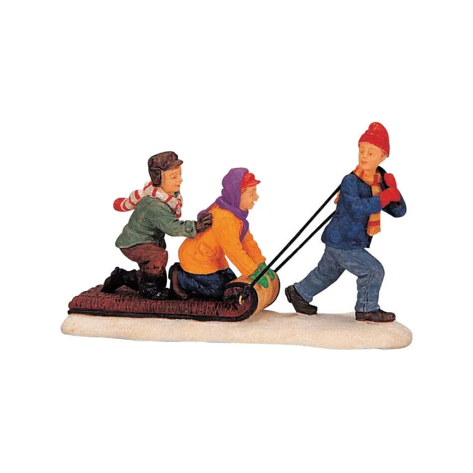 lemax-the-toboggan-tug-figurine-luge-hivernale-village-miniature image 1