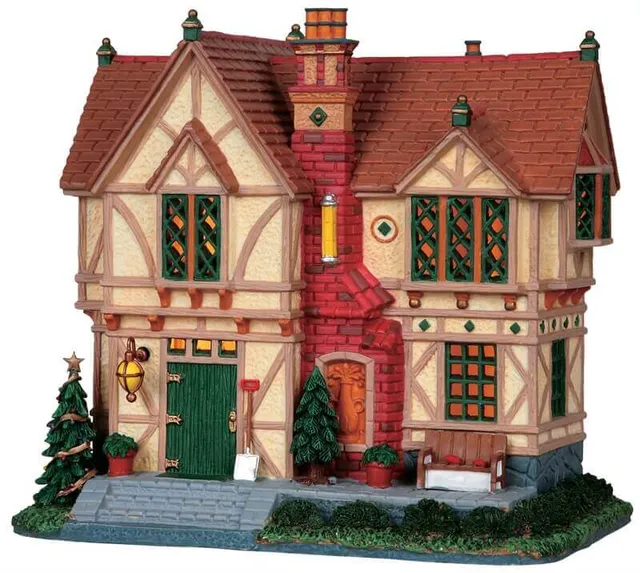 lemax-tudor-cottage-maison-miniature-lumineuse-village-de-no-l image 1