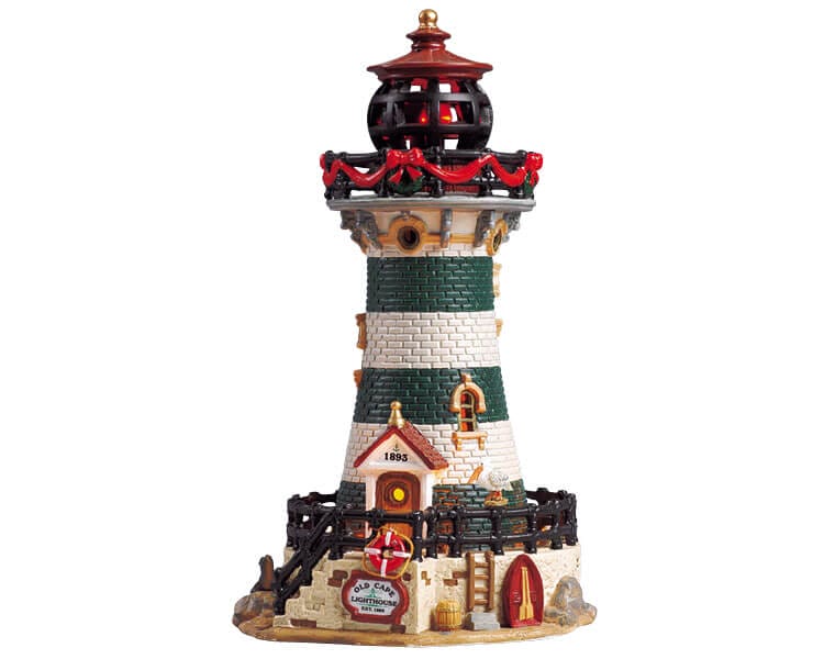 lemax-old-cape-lighthouse-phare-miniature-lumineux-village-de-no-l image 1