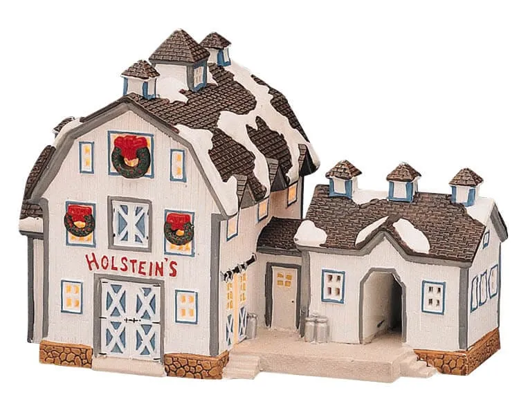 lemax-holstein-s-dairy-barn-grange-laiti-re-village-miniature image 1