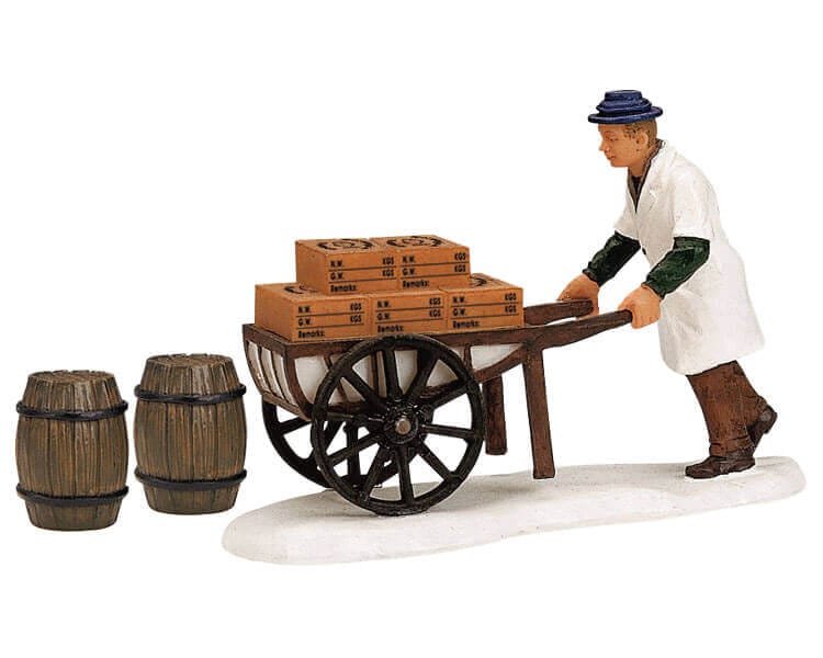 lemax-pushcart-chariot-accessoire-village-de-no-l-miniature image 1