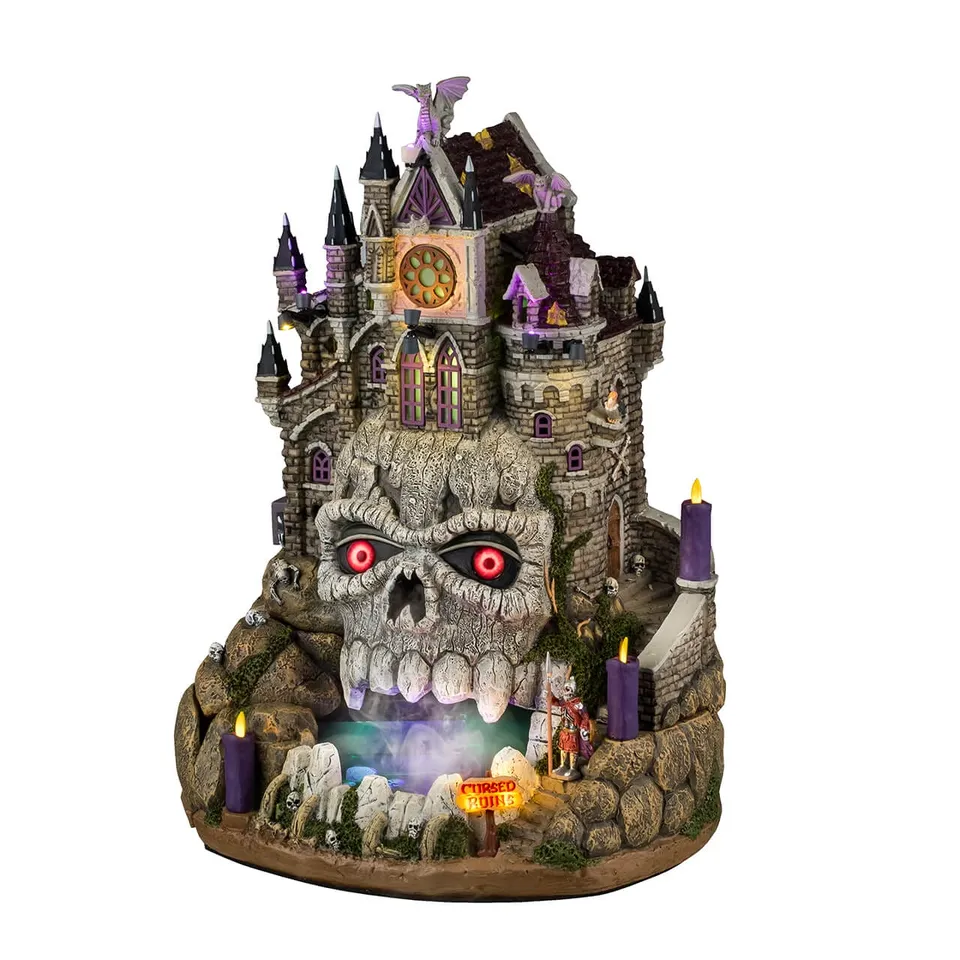 lemax-cursed-ruins-tour-cr-ne-maudit-spooky-town image 1