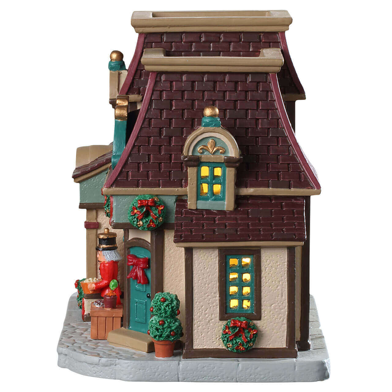 lemax-the-nutcracker-nut-shoppe-boutique-miniature-lumineuse-cadeaux-de-no-l image 2