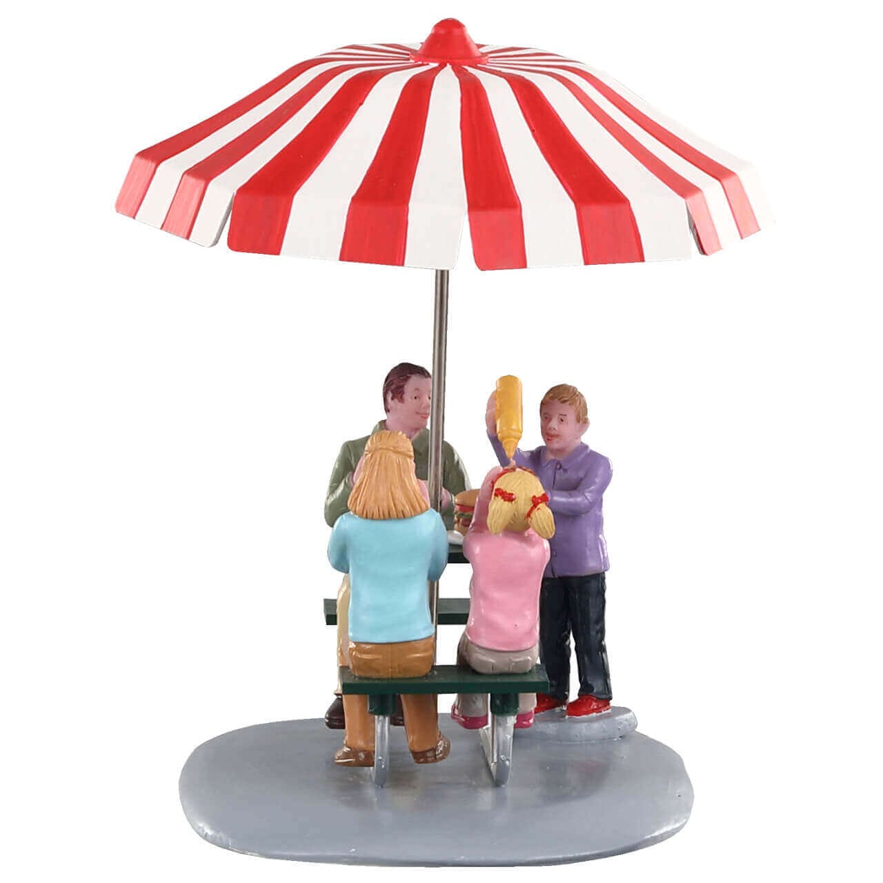 lemax-lunch-at-the-park-figurine-famille-pique-nique-village image 2