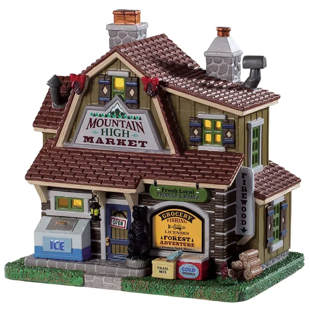 lemax-mountain-high-market-picerie-alpine-lumineuse-vail-village image 1