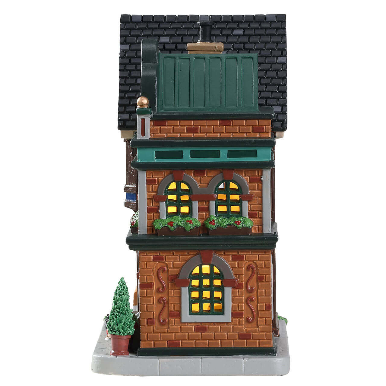 lemax-king-street-rowhouses-maisons-de-ville-miniatures-lumineuses image 2