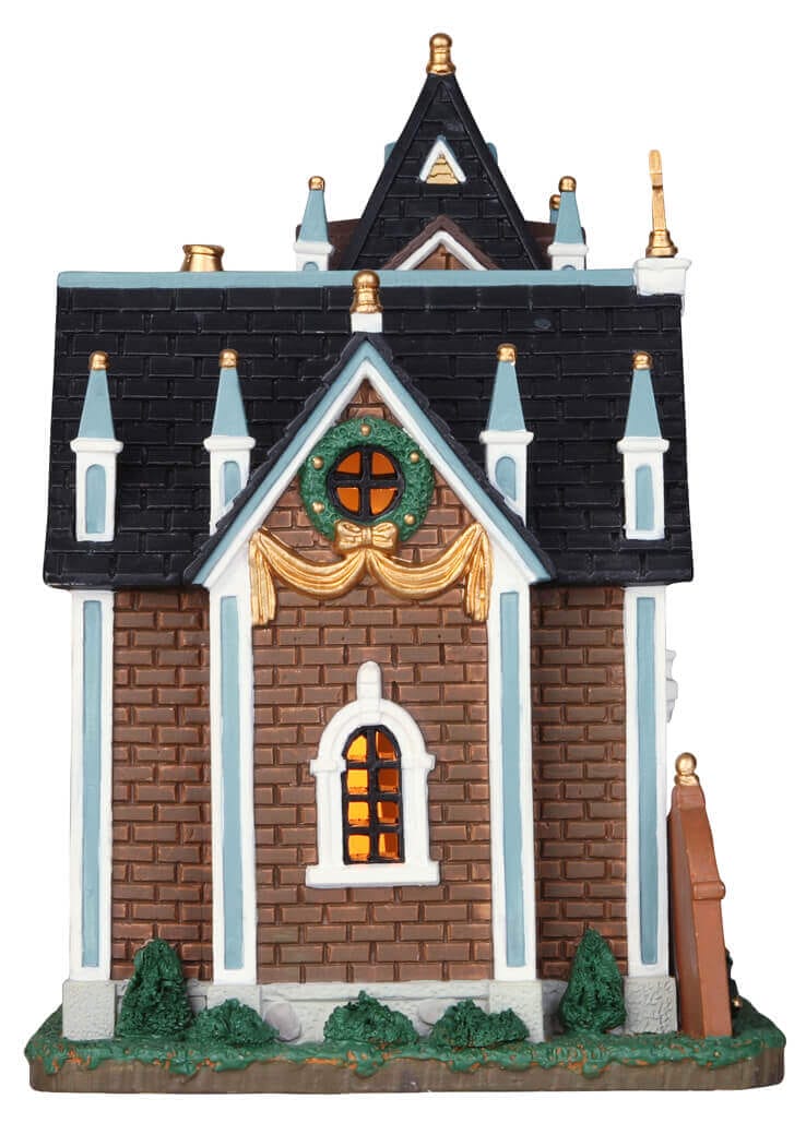 lemax-pine-ridge-church-glise-miniature-lumineuse image 3