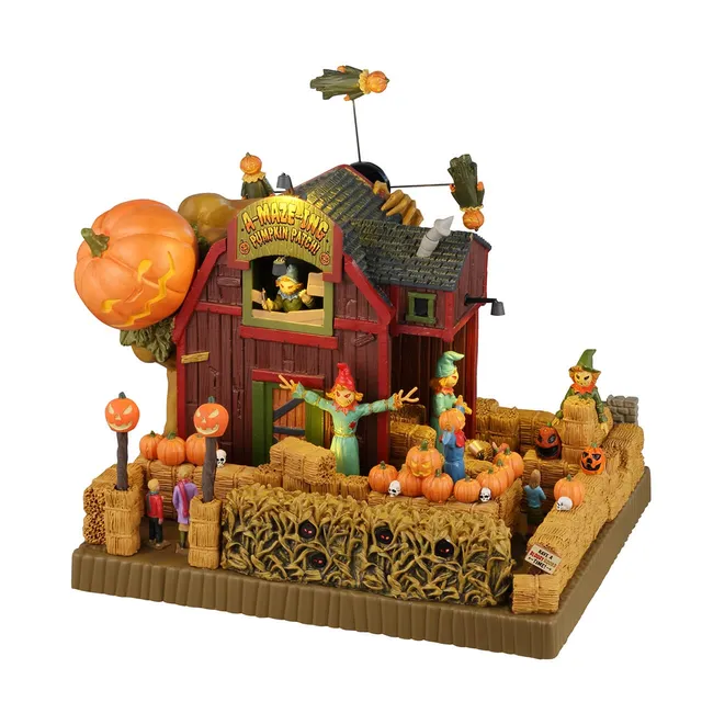lemax-spooky-town-a-maze-ing-pumpkin-patch-labyrinthe-citrouilles-lumineux image 1