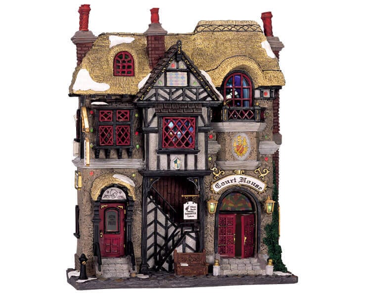 lemax-hall-of-justice-b-timent-miniature-lumineux-tribunal image 2