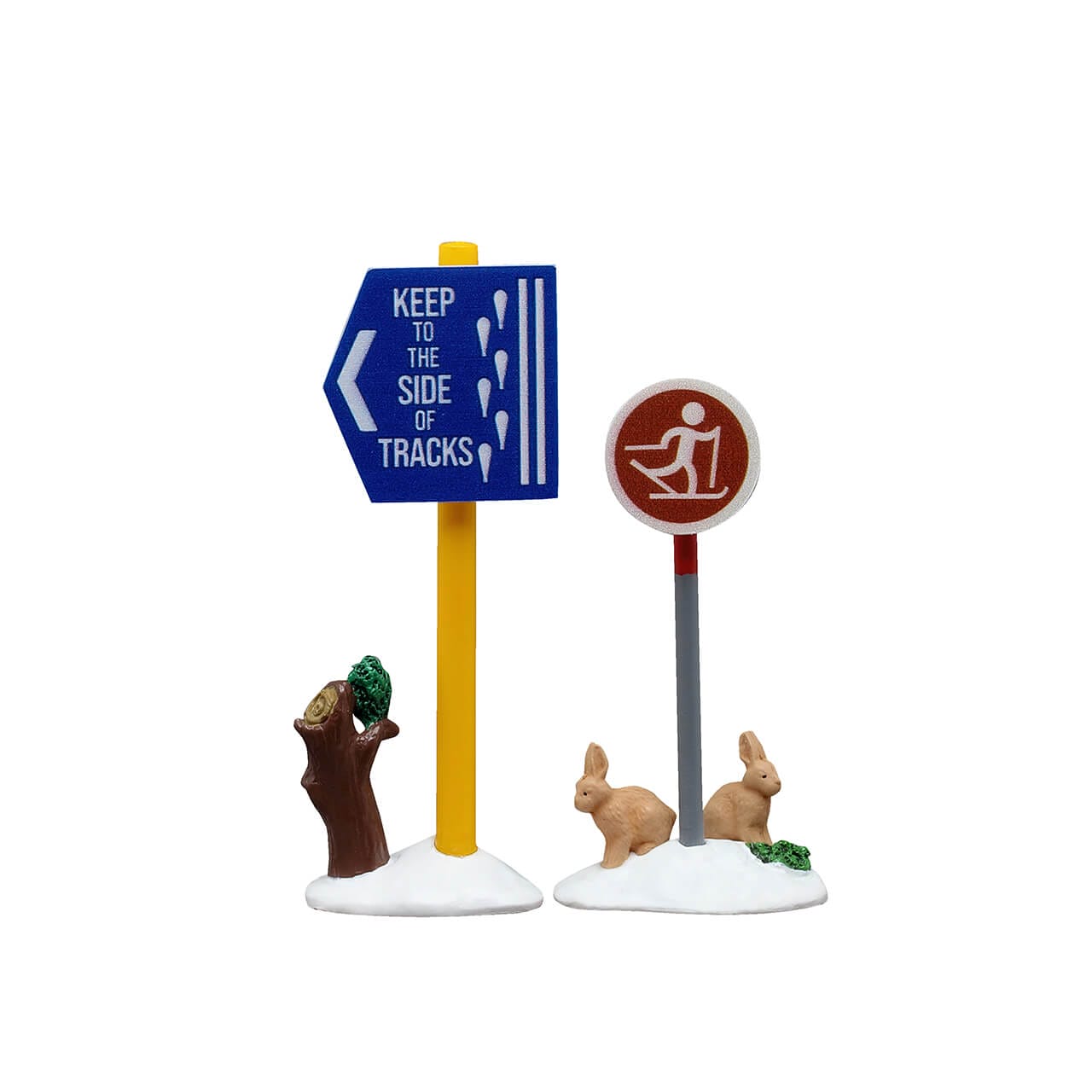lemax-cross-country-ski-sign-panneau-miniature-vail-village image 1