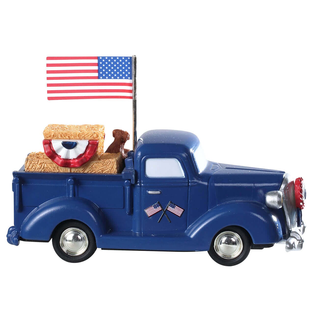 lemax-patriotic-pickup-v-hicule-miniature-village-de-no-l image 2