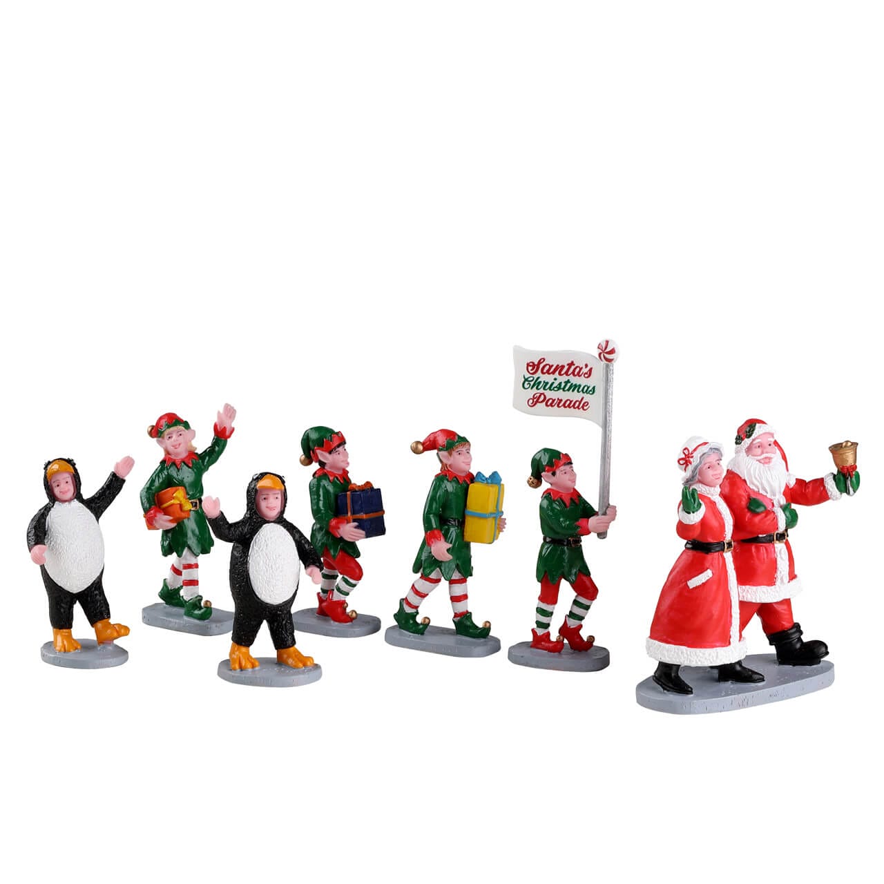 lemax-santa-s-elf-parade-figurine-parade-de-no-l-caddington-village image 1