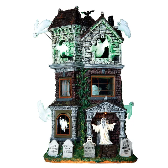 lemax-ghostly-manor-manoir-hant-lumineux-anim-spooky-town image 1