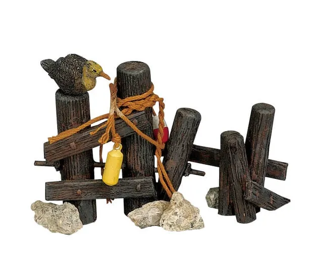 lemax-wooden-mooring-d-cor-miniature-amarrage-en-bois image 1