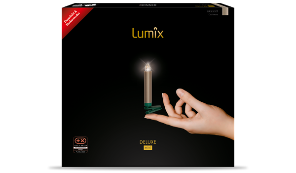 krinner-lumix-deluxe-cashmere-mini-base-set-14-bougies-led-t-l-commande image 1