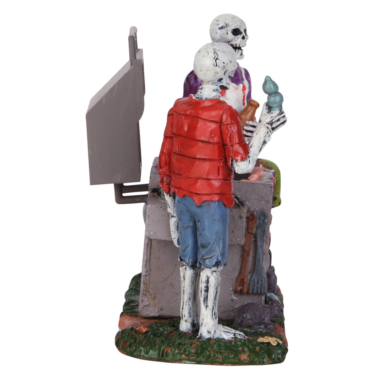 lemax-gory-grillin-sc-ne-miniature-barbecue-lumineux-spooky-town image 3