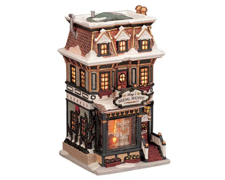 lemax-amy-s-bridal-shoppe-village-miniature-boutique-mari-e image 1