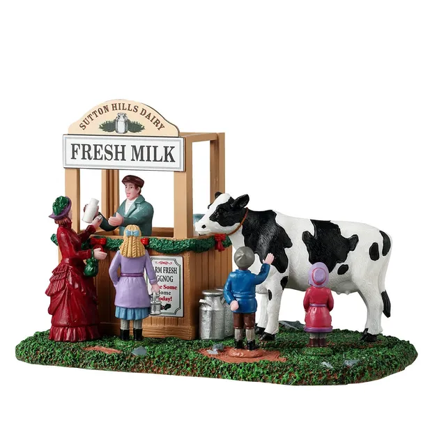 lemax-fresh-milk-stall-sutton-hills-dairy-caddington-village image 1
