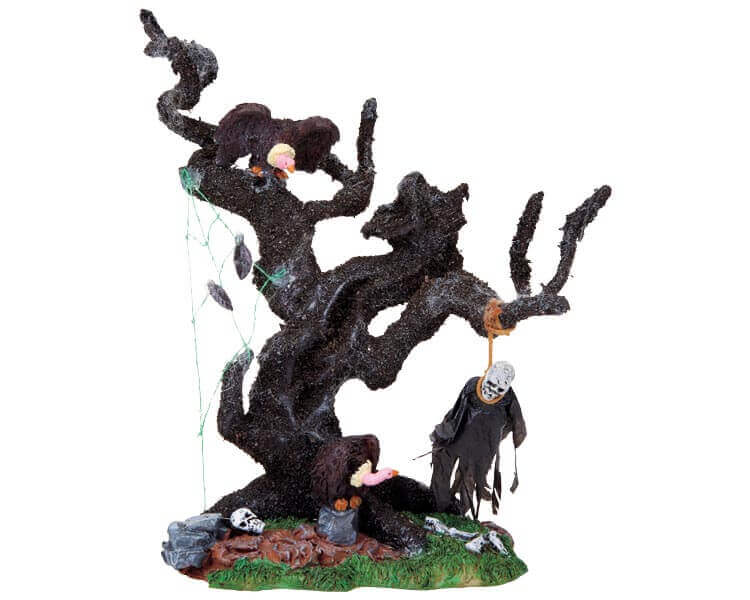 lemax-spooky-tree-vultures-arbre-hant-miniature-avec-vautours image 2