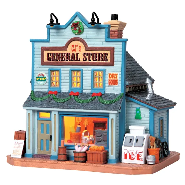 lemax-cj-s-general-store-magasin-miniature-village-de-no-l image 1