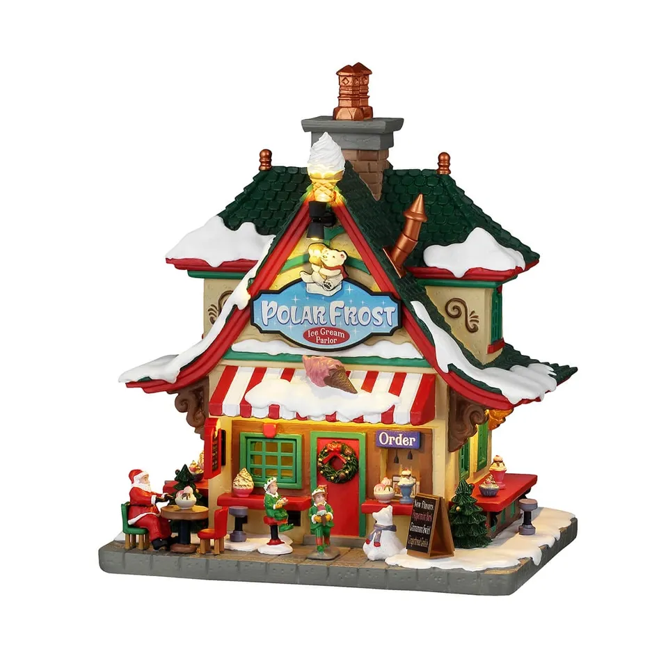 lemax-polar-frost-ice-cream-parlor-salon-de-glace-lumineux-santa-s-wonderland image 1