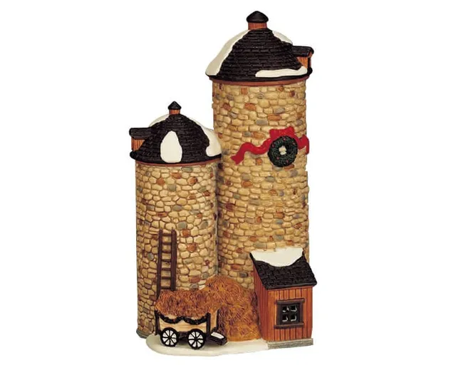 lemax-silo-silo-de-ferme-miniature image 1