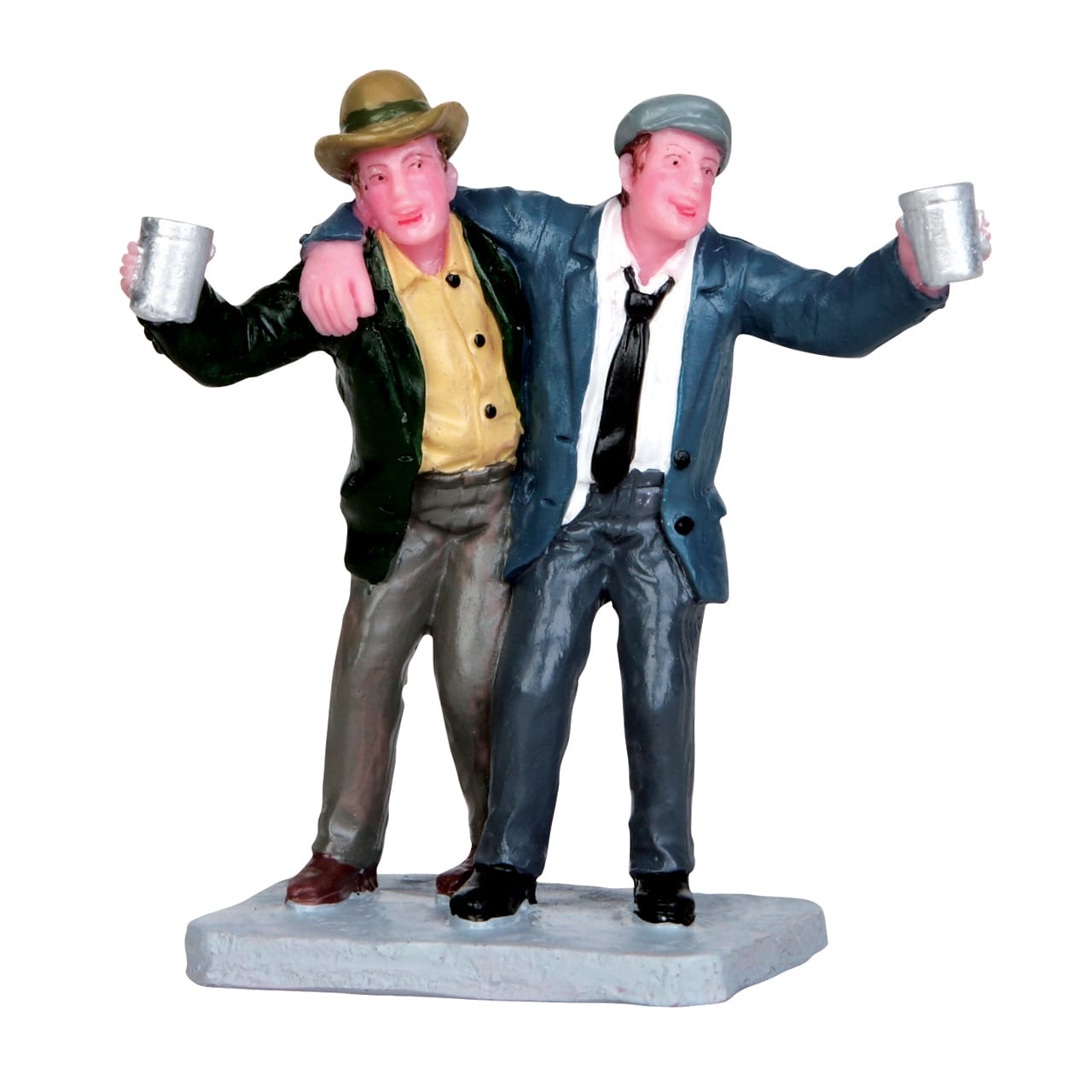 lemax-pub-revelers-figurines-miniatures-pour-village-de-no-l image 1