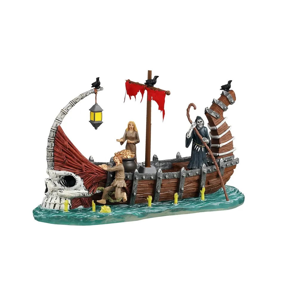 lemax-ferry-on-river-styx-bateau-hant-spooky-town image 1