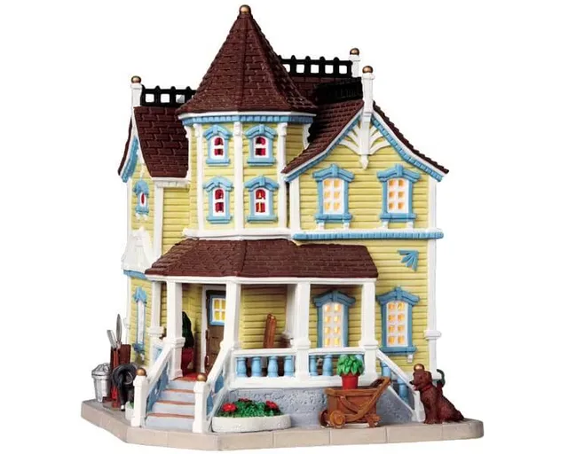 lemax-carrington-house-maison-de-village-de-no-l-lumineuse image 1