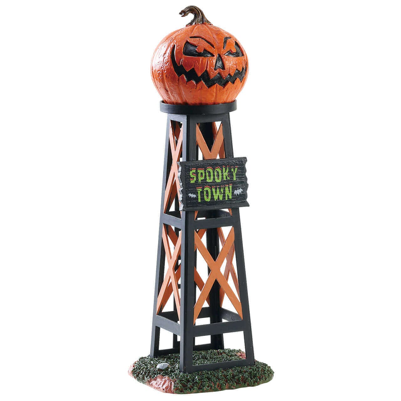 lemax-evil-pumpkin-water-tower-tour-spooky-town image 1