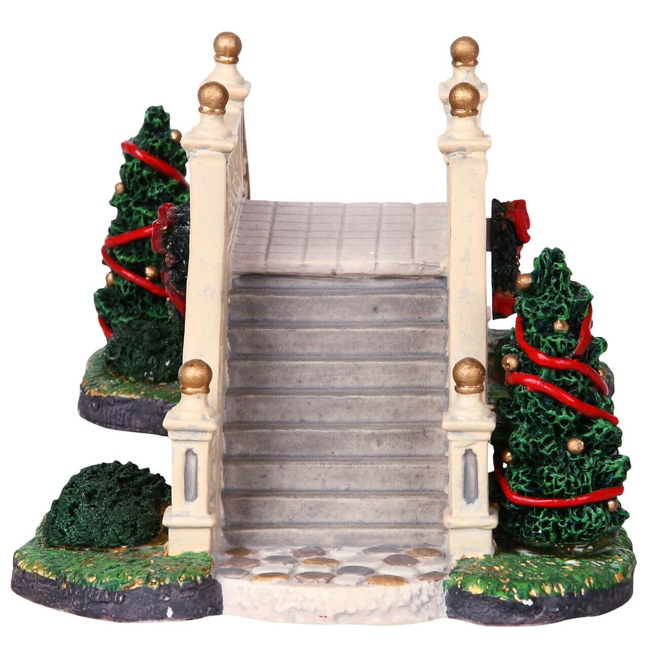 lemax-park-footbridge-pont-miniature-avec-sapins-d-cor-s image 2