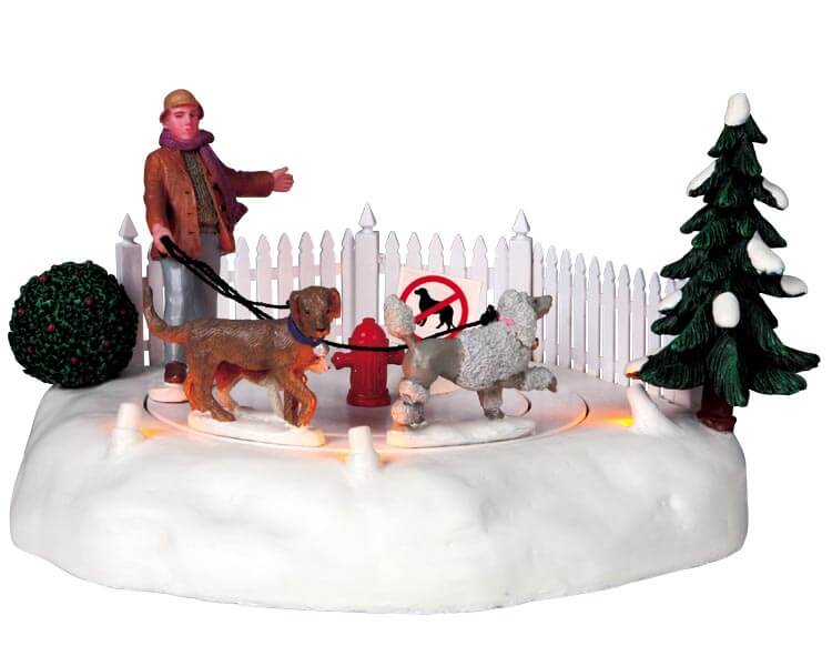 lemax-dog-walker-figurine-promeneur-de-chiens image 1