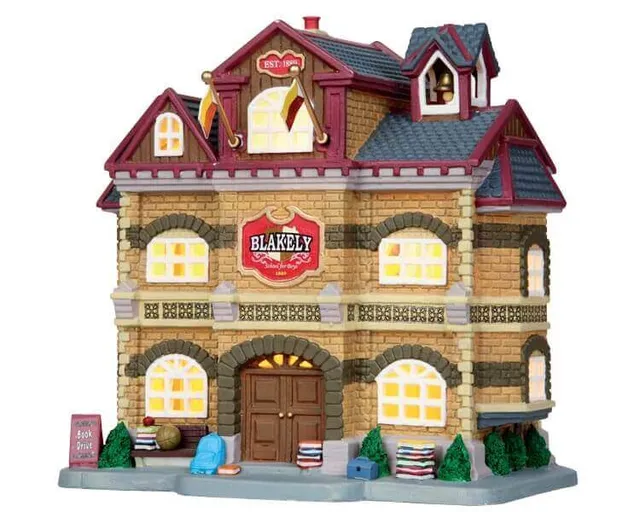 lemax-blakely-school-maison-lumineuse-village-de-no-l image 1