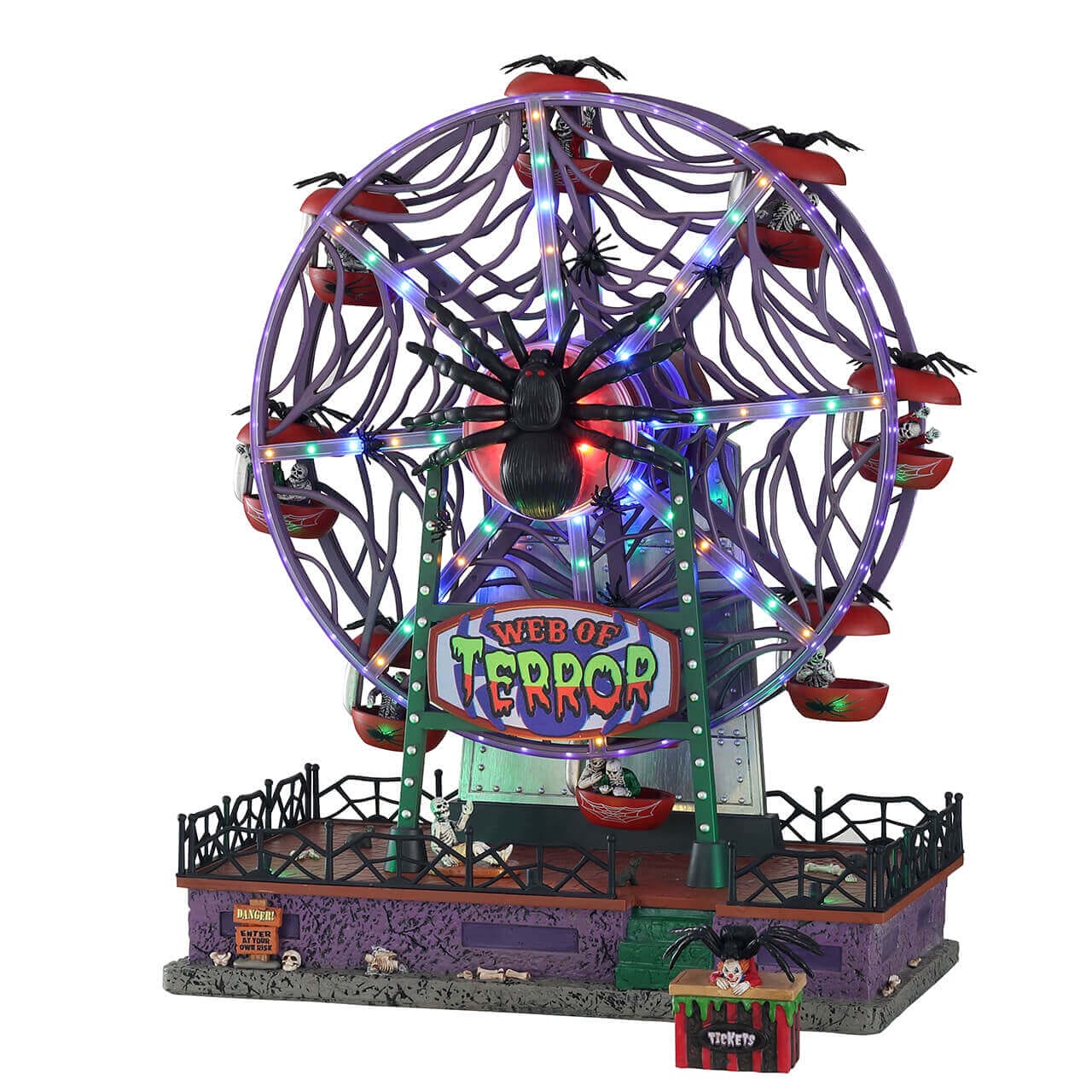 lemax-web-of-terror-ferris-wheel-grande-roue-hant-e-lumineuse-et-sonore-spooky-t image 1