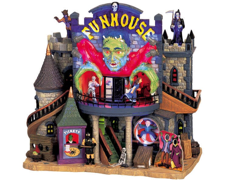 lemax-spooky-town-funhouse-maison-hant-e-lumineuse image 1
