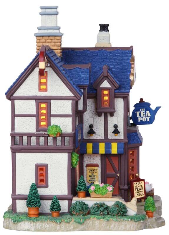 lemax-melinda-s-scone-tea-shop-maison-miniature-lumineuse-village-de-no-l image 2