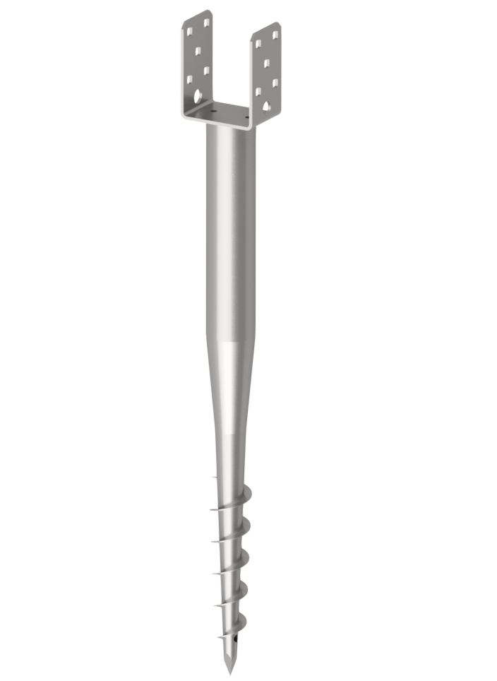 krinner-u-fix-91-ancrage-de-sol-pour-poteaux-9x9-cm image 1