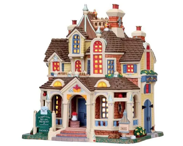 lemax-seagull-cove-bed-breakfast-maison-miniature-lumineuse image 1