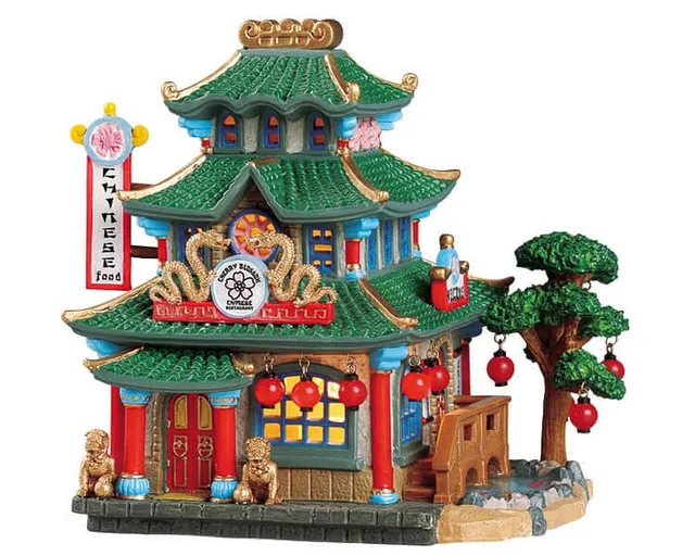 lemax-cherry-blossom-chinese-restaurant-maison-lumineuse-village image 1