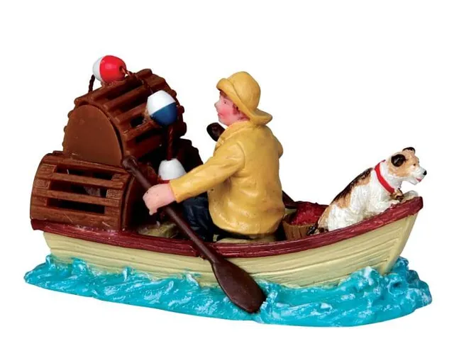 lemax-lobsterman-at-sea-figurine-miniature-p-cheur-en-mer image 1