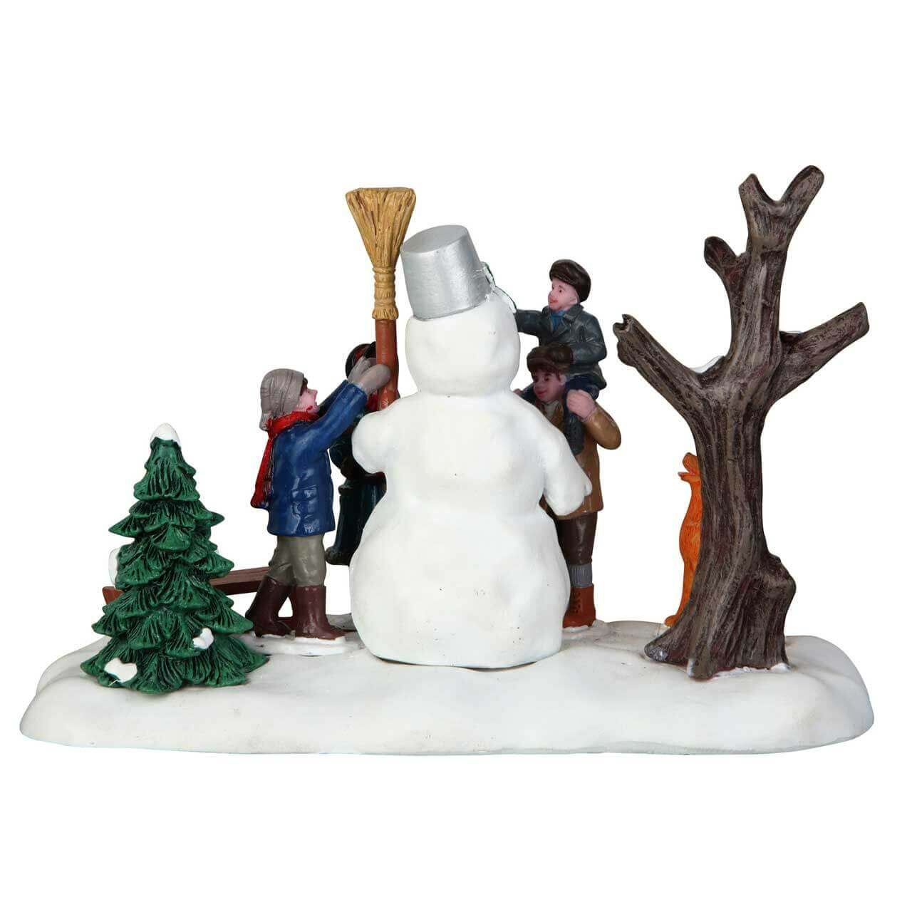 lemax-victorian-snowman-figurine-bonhomme-de-neige-village-miniature image 4