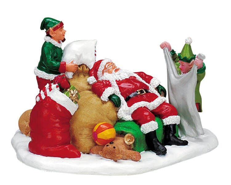 lemax-tuckered-out-santa-figurine-p-re-no-l-puis-pour-village-de-no-l image 1